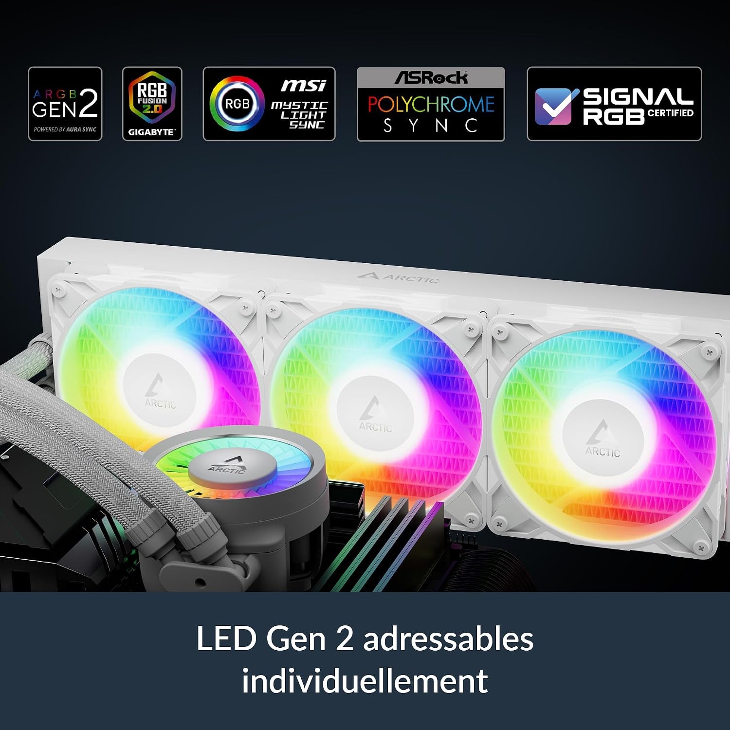 Liquid Freezer III Pro 360 A-RGB (Blanc) - Refroidisseur À Eau CPU