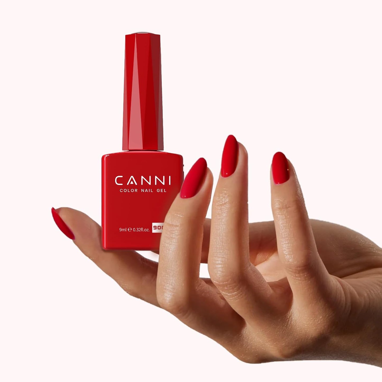 Vernis À Ongles UV Gel Semi Permanent 9Ml | Rouge Chromé Red Longue Tenue Soak off Gel Nail Polish DIY Manucure Nail Art Naturel French