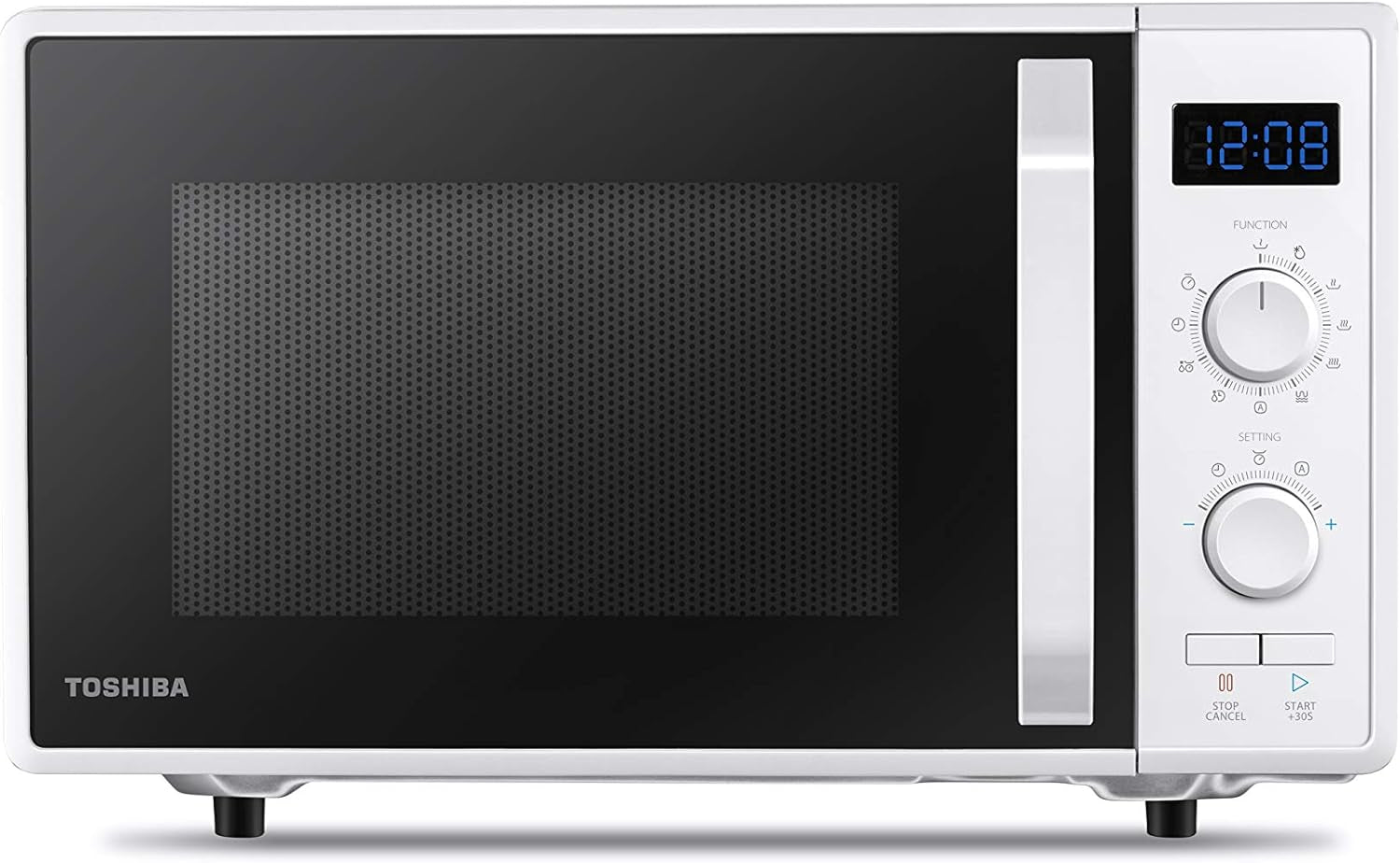 MW2-AG23P(WH) 3-En-1 Four À Micro-Ondes Avec Gril 1050 W Et Cuisson Combinée, 23 L, Plaque Tournante Avec Mémoire De Position, Minuteur, Lumières LED Intégrées, 900 W, Blanc