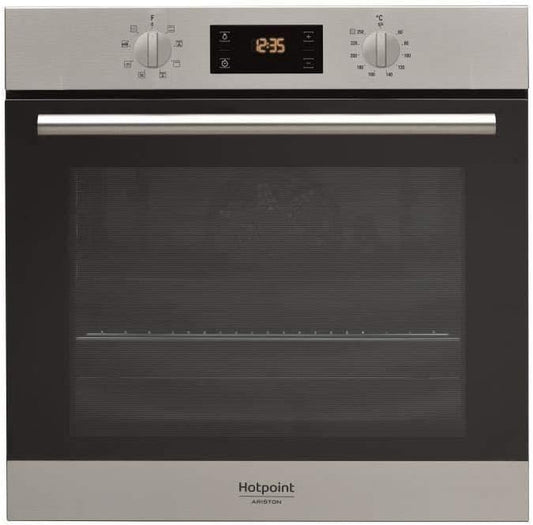 Four Encastrable Pyrolyse Hotpoint Ariston FA2540PIXHA - Four Multifonction Chaleur Tournante Ou Pulsée / 66 Litres / Classe a / Inox / Porte Froide (4 Vitres)