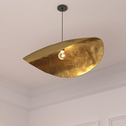 Atmosphera - Luminaire Suspension En Métal Doré D 80 Cm