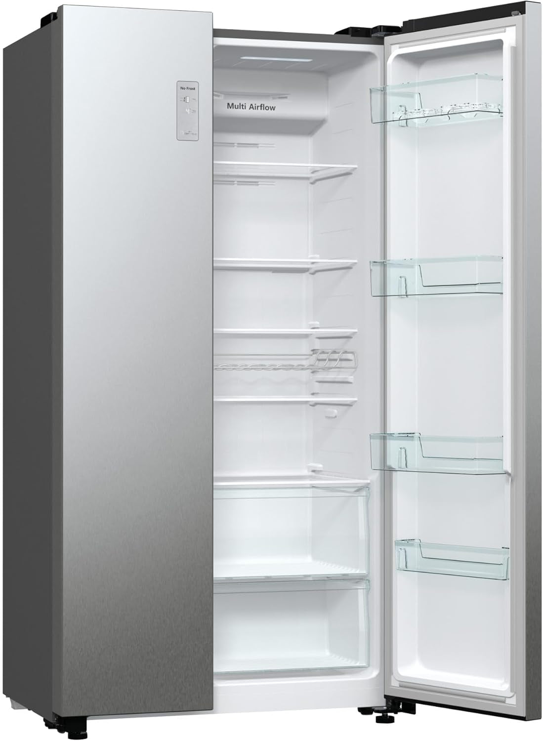 Hisense RS711N4ACE Frigo Américain a Encastrer/À Poser Acier Inoxydable 550 L A+