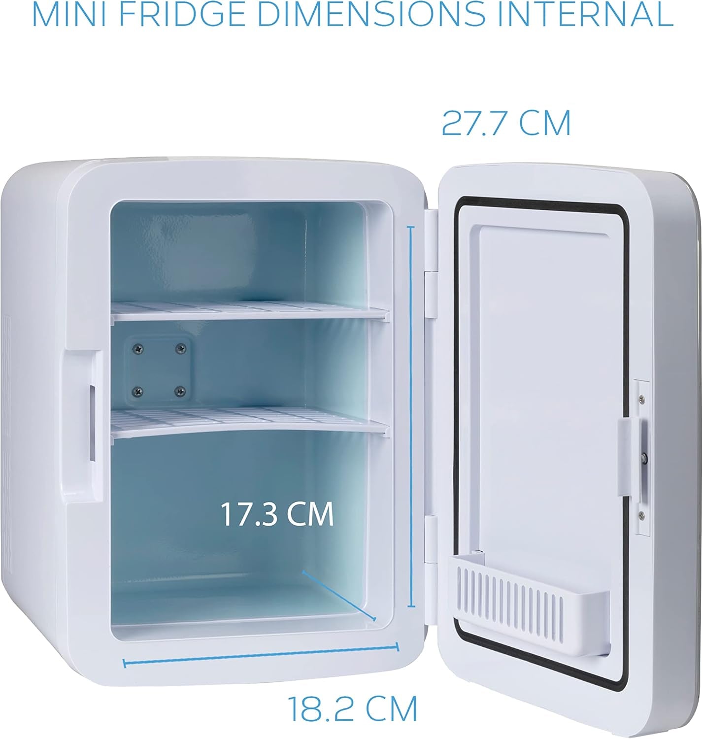 Body Escape Mini Réfrigérateur Pour Soins De La Peau Et Maquillage - Mini Réfrigérateurs Beauté À Porte En Verre - Réfrigérateur Portable, Compact, Et Silencieux Pour Le Maquillage - 10L - Rose