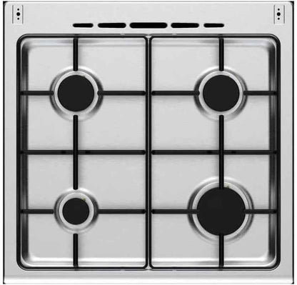 Cuisiniere Gaz  CECG60FCS1 - 4 Feux - L59,8 X P61 Xh83Cm- Silver