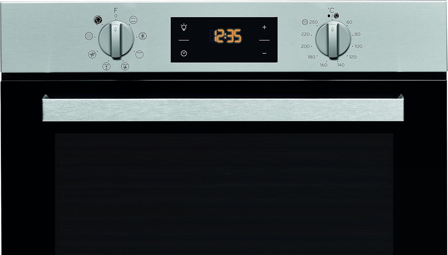 INDESIT Four Encastrable Pyrolyse IFW6540PIX, 66 Litres, 7 Modes De Cuisson