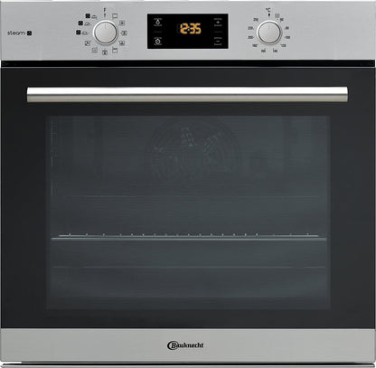 Bauknecht BAR2S K8 V2 in Four À Vapeur Avec Sortie De Four À 2 Positions/A+/71 L D'Espace De Cuisson Maxi/Air Chaud/Vapeur Douce Avec Ajout D'Humidité/Nettoyage Facile Avec Intérieur Smartclean, Acier