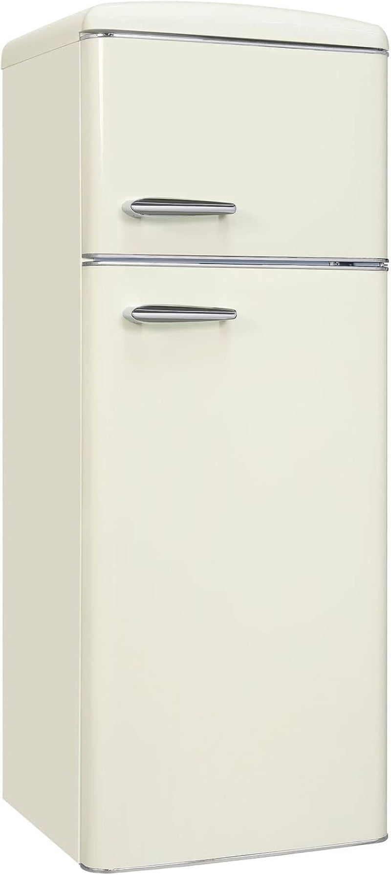 Exquisit RKGC270-45-H-160E Réfrigérateur Rétro Blanc Magnolia | Meuble Sur Pied | Volume 206 L | Blanc Magnolia