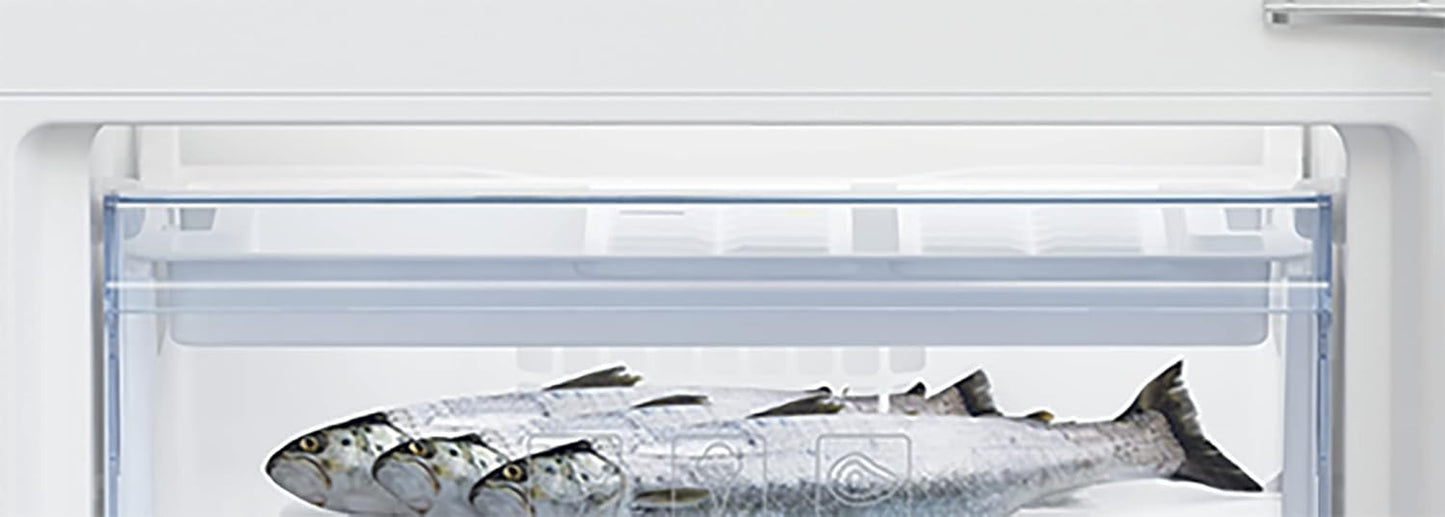 Beko BCSA285K4SN Réfrigérateur Combiné - Encastrable, Volume Total 271L : 193L (Réfrigération) + 78L (Congélation), Minfrost, Compresseur Prosmart Inverter, Zone 0°C, 35 Db, Classe E