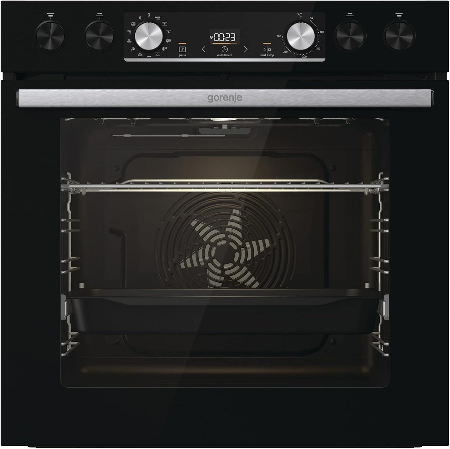 BCX6737E05BG+ECD634X Einbau-Herdset Mit Glaskeramikkochfeld (BCX6737E05BG+ECD634X), 60Cm Breit, Heißluft Mit Dampf, Pizza Funktion, Edelstahl/Schwarz