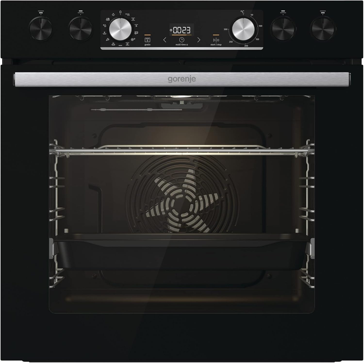 BCX6737E05BG+ECD634X Einbau-Herdset Mit Glaskeramikkochfeld (BCX6737E05BG+ECD634X), 60Cm Breit, Heißluft Mit Dampf, Pizza Funktion, Edelstahl/Schwarz