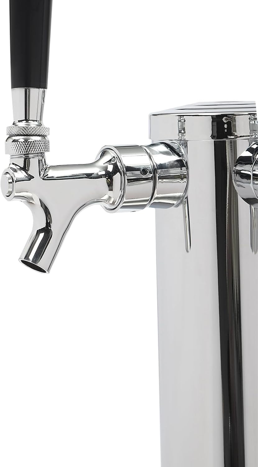 Tour À Bière En Acier Inoxydable Avec 2 Robinets, Colonne Distributrice, Distributeur Homebrew, Système De Tireuse À Bière Portable