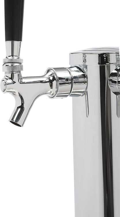 Tour À Bière En Acier Inoxydable Avec 2 Robinets, Colonne Distributrice, Distributeur Homebrew, Système De Tireuse À Bière Portable