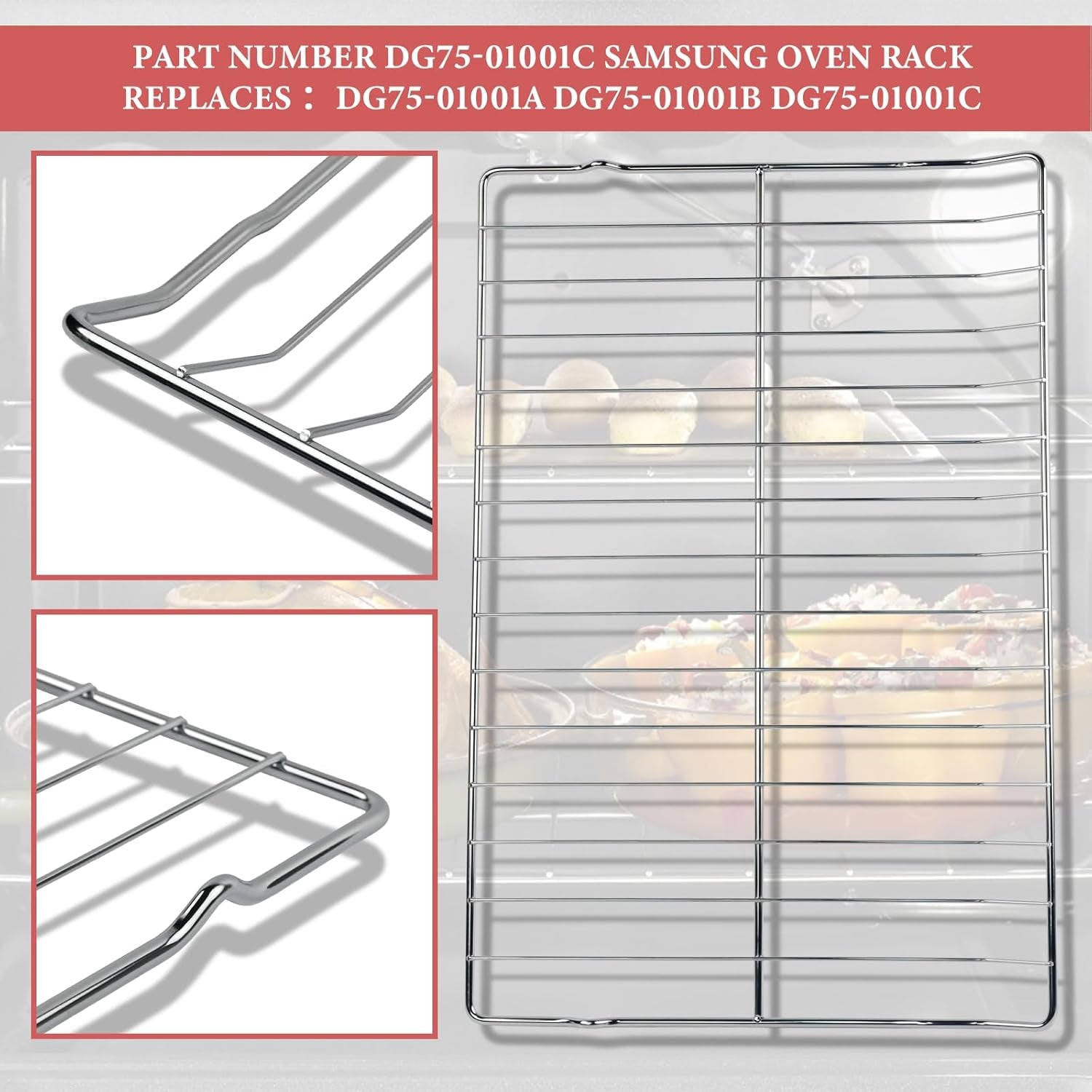 DG75-01001C DG75-01001A DG75-01001B Grille De Four De Rechange Pour Samsung 62 Cm L X 41,6 Cm