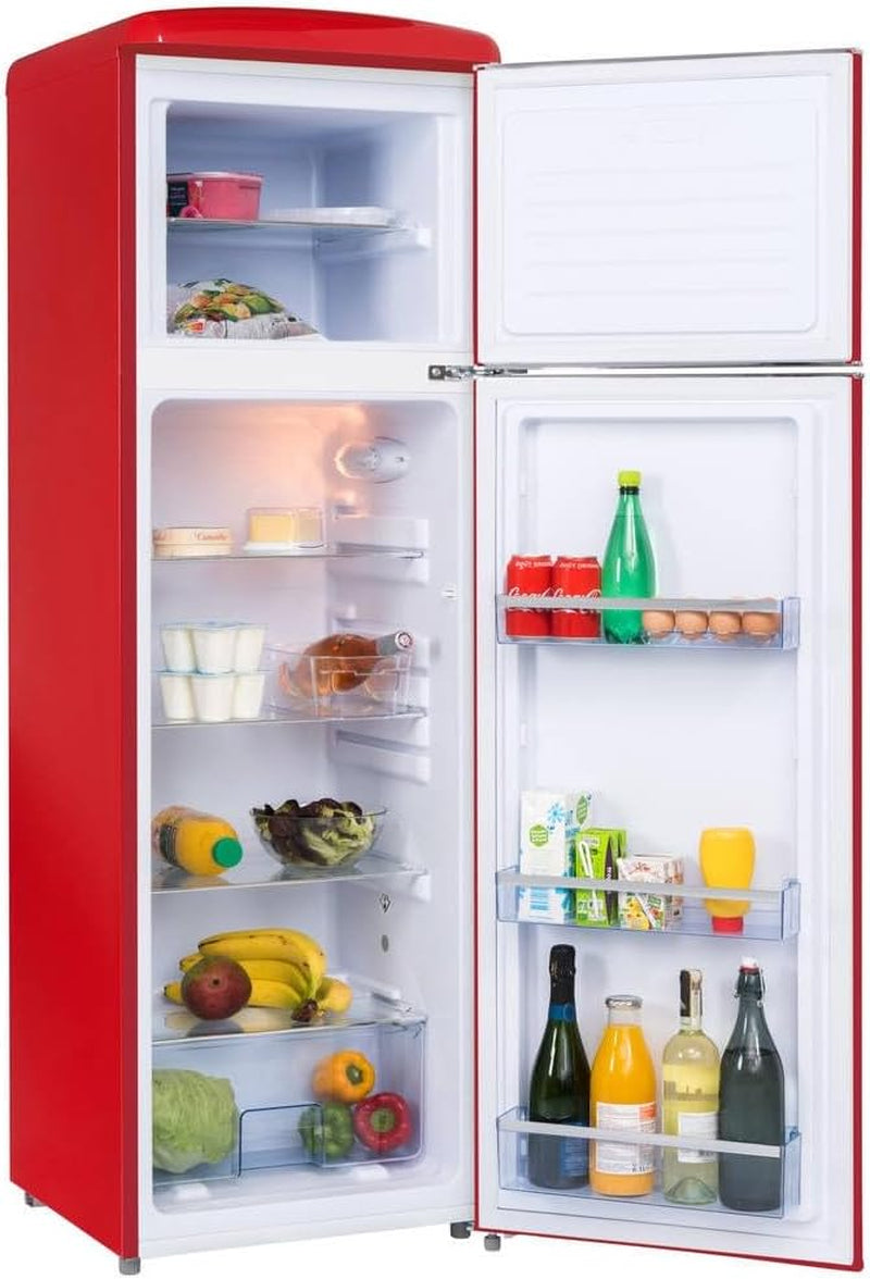 Réfrigérateur Retro Vintage Rouge 2 Portes RFDP246RRA++ 245L
