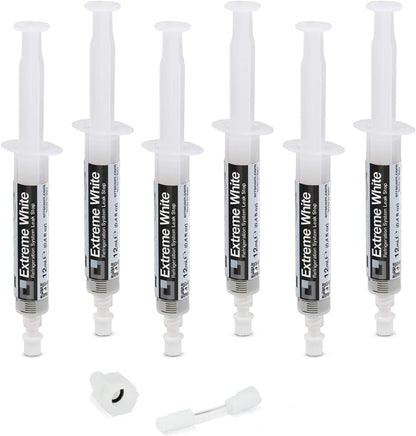 Extreme White – 6 X 12 Ml – Arrêt De Fuite De Réfrigérant Pour Réfrigérateurs Avec Compresseur Hermétique Et R600 – R290 – R134A, Adaptateur SAE 1/4 Inclus