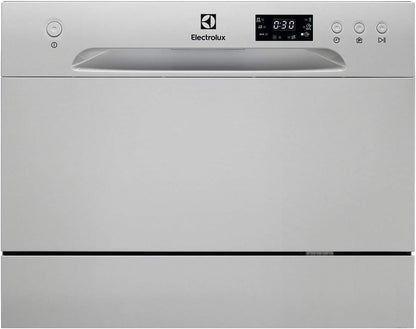 Série 600 Mini Lave-Vaisselle De Table, 55 Cm, ESF2400OW, Libre, Capacité 6 Couverts, 6 Programmes De Lavage, 438 X 550 X 500 Mm, Argent