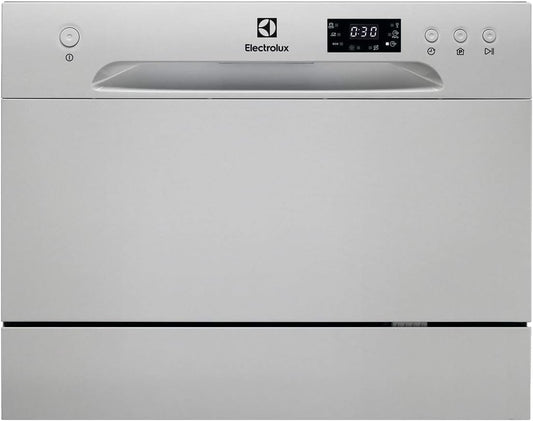 Série 600 Mini Lave-Vaisselle De Table, 55 Cm, ESF2400OW, Libre, Capacité 6 Couverts, 6 Programmes De Lavage, 438 X 550 X 500 Mm, Argent