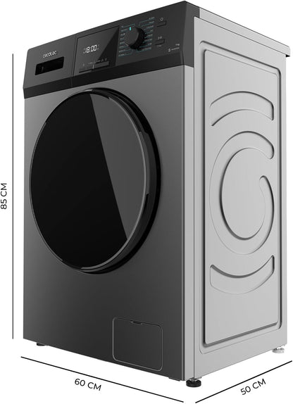 Lave-Linge 7Kg Chargement Frontal Bolero Dresscode 7410 Inverter Steel A. 1850W, 1200 Tr/Min Réglable, 16 Programmes, Faible Consommation D'Énergie, Vapeur, Stérilisation Du Linge