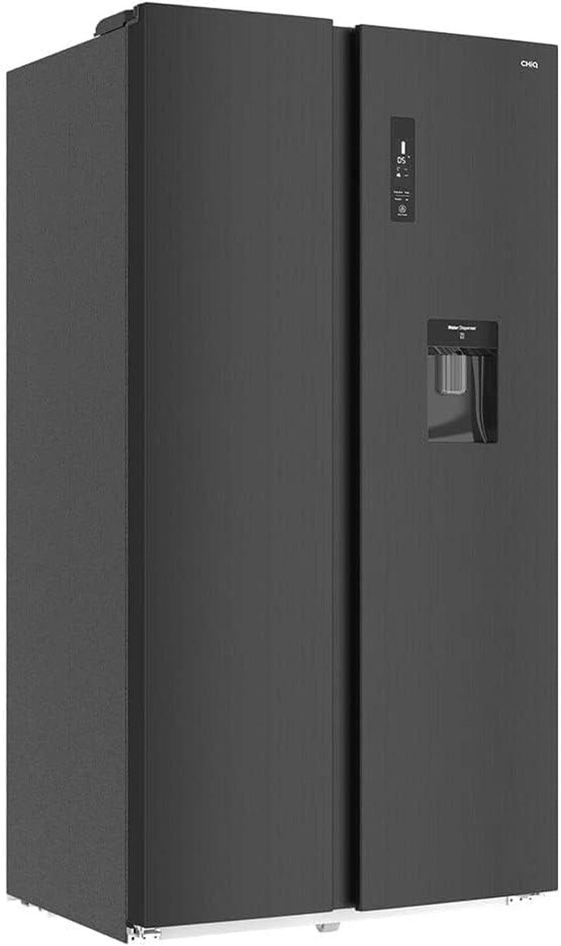 559L Réfrigérateur Américain Inverter Distributeur Eau Noir | FSS559NEI42D, Inverter, No Frost, Écran LED Numérique, Garantie Compresseur 12 Ans