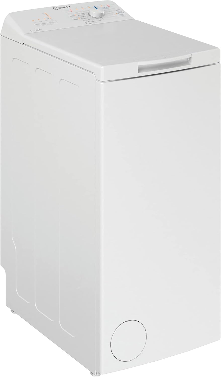 Indesit BTW L50300 IT/N - Machine À Laver Chargée Par Le Haut 5 Kg Libre Installation. Centrifugeuse 1000 Tours Par Minute. Largeur 40,0 Cm, Profondeur 60,0 Cm, Hauteur 90,0 Cm, Classe Énergétique D