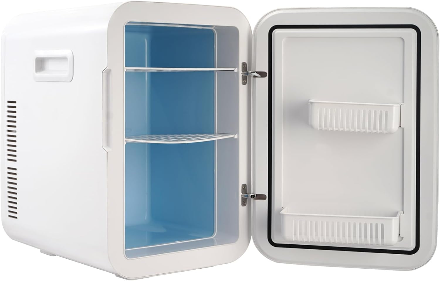 Mini Frigo 20 L 22 Canettes De 330 Ml Mini Réfrigérateur Portable 12 V DC/220 V AC Petit Frigo Cosmétique Mode Chaud/Froid Température -9 À 65 ℃ Pour Aliments Boissons Médicaments Cosmétiques