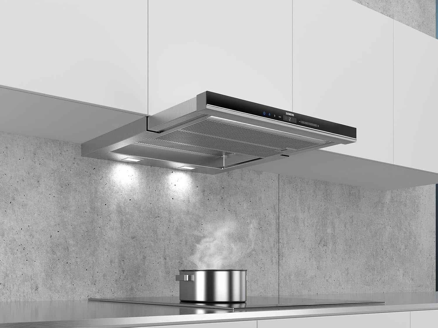 Siemens Iq700 LI69SA684 Hotte Semi-Intégrée (Semi-Encastrée) Noir, Acier Inoxydable 935 M³/H A