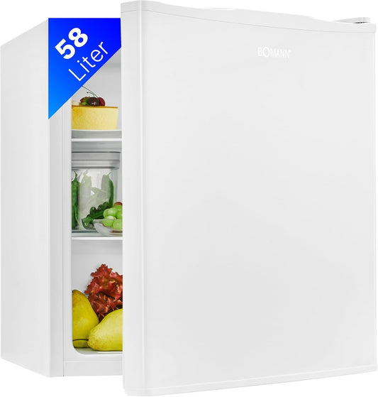 Bomann, Réfrigérateur 58L, Arrêt De Porte À Droite, Réversible, KB7347, Blanc