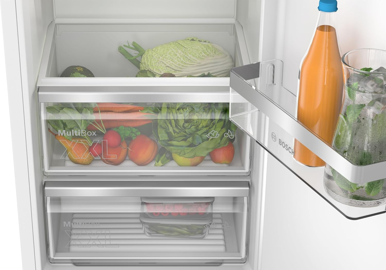 Bosch KIR81VFE0 Série 4 - Réfrigérateur, Encastrable, Tiroir Multi Box XXL | 177.2 X 54.1 Cm, 310 L, Éclairage LED, Fonction Super Réfrigération