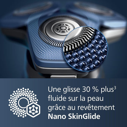 Rasoir Électrique Série 7000 Pour Homme Wet & Dry Avec Tondeuse Rétractable, Socle De Charge, Coffret De Voyage Et Brossette De Nettoyage (Modèle S7887/35)