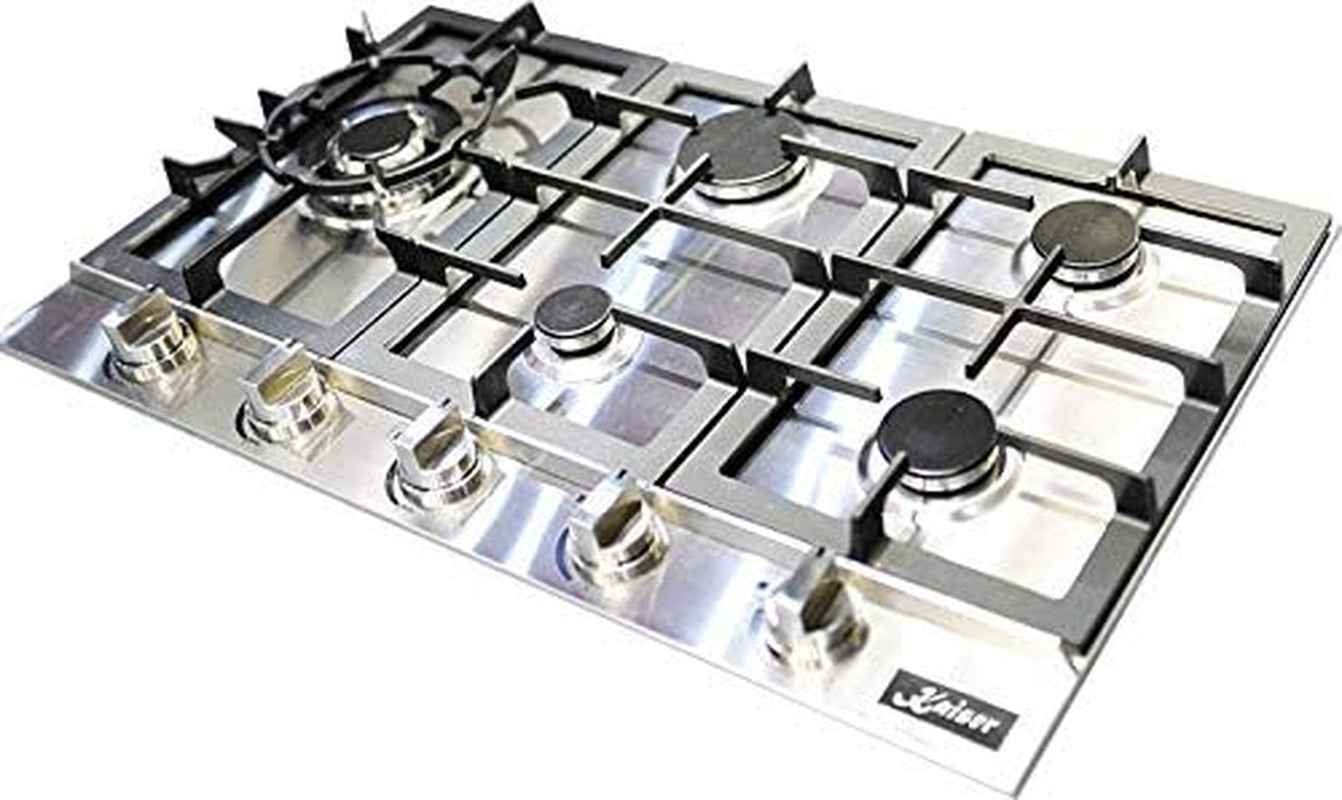Kaiser KG 9357 Turbo, Plaque De Cuisson À Gaz 90 Cm, En Acier Inoxydable Exclusif - Autonome - Cuisinière - 5 Brûleurs De Qualité Supérieure - 3,8 Kw - Brûleur WOK - Gaz Naturel Et Propane Possibles