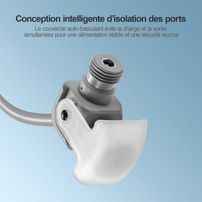 S7 plus Robot Nettoyeur De Vitre Avec Alimentation Portable, Robot Lave Vitre Sans Fil Avec Gicler L'Eau Automatique, Tampons Dual Moteur Flottant 3D, Protection Multiples, Télécommande
