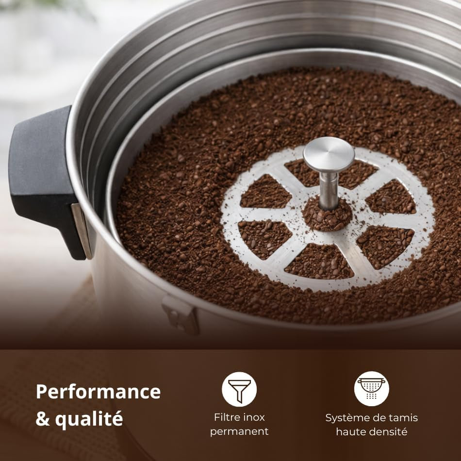 Percolateur À Café 7L - 65 Tasses - Filtre Inox Permanent