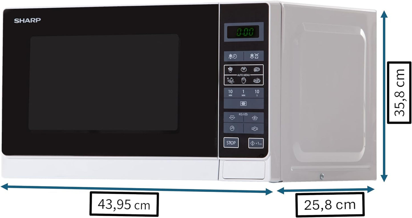 R-242WW Micro-Ondes Solo 20 Litres - Blanc