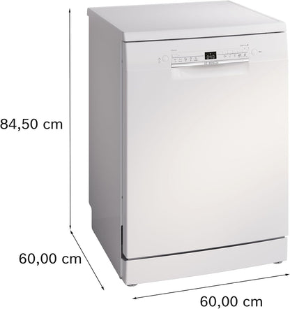 SMS2ITW33E Série 2 Lave-Vaisselle Intelligent, Autoportant, 60 Cm De Large, Panier À Couverts, Séchage Supplémentaire Par Simple Pression D'Un Bouton, Protection Aquastop Contre Les Dommages Des