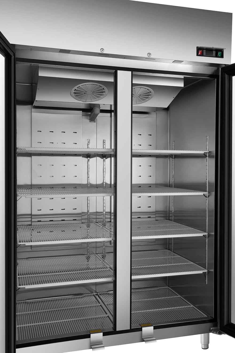 Réfrigérateur À Porte Vitrée GRE1400G, 131.4 X 80.5 X 209 Cm, 940 L, Argenté
