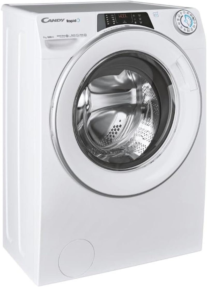 Machine À Laver 7 Kg 1200 Tours, Type Chargeur Frontal, Onduleur - RO41274DWMST/1-S Rapidó