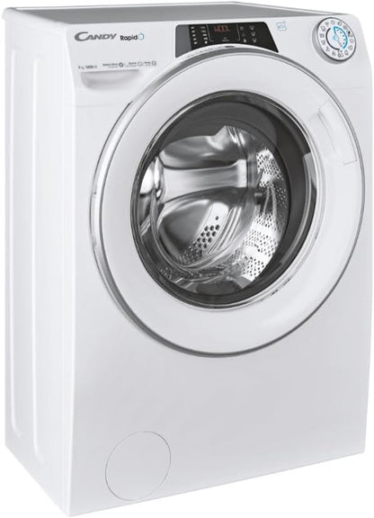 Machine À Laver 7 Kg 1200 Tours, Type Chargeur Frontal, Onduleur - RO41274DWMST/1-S Rapidó