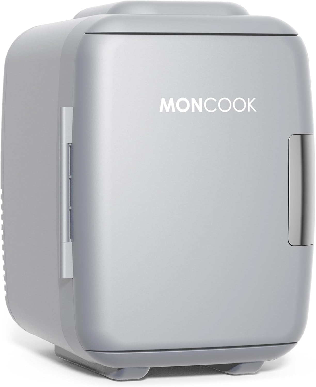 MONCOOK Mini Réfrigérateur - Mini Réfrigérateurs Portables Pour Les Soins De La Peau, La Médecine, La Nourriture Et Les Boissons - Fonction De Refroidissement Et De Réchauffement - 5L - Mono Gris