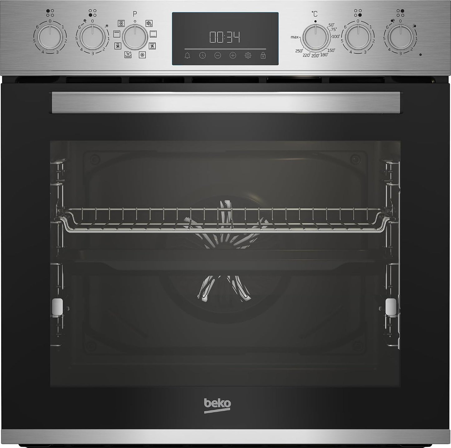 BBUM12328X Aeroperfect Ensemble De Plaques De Cuisson Encastrables En Vitrocéramique 8 Types De Chauffage Fonction Nettoyage Steamshine Acier Inoxydable