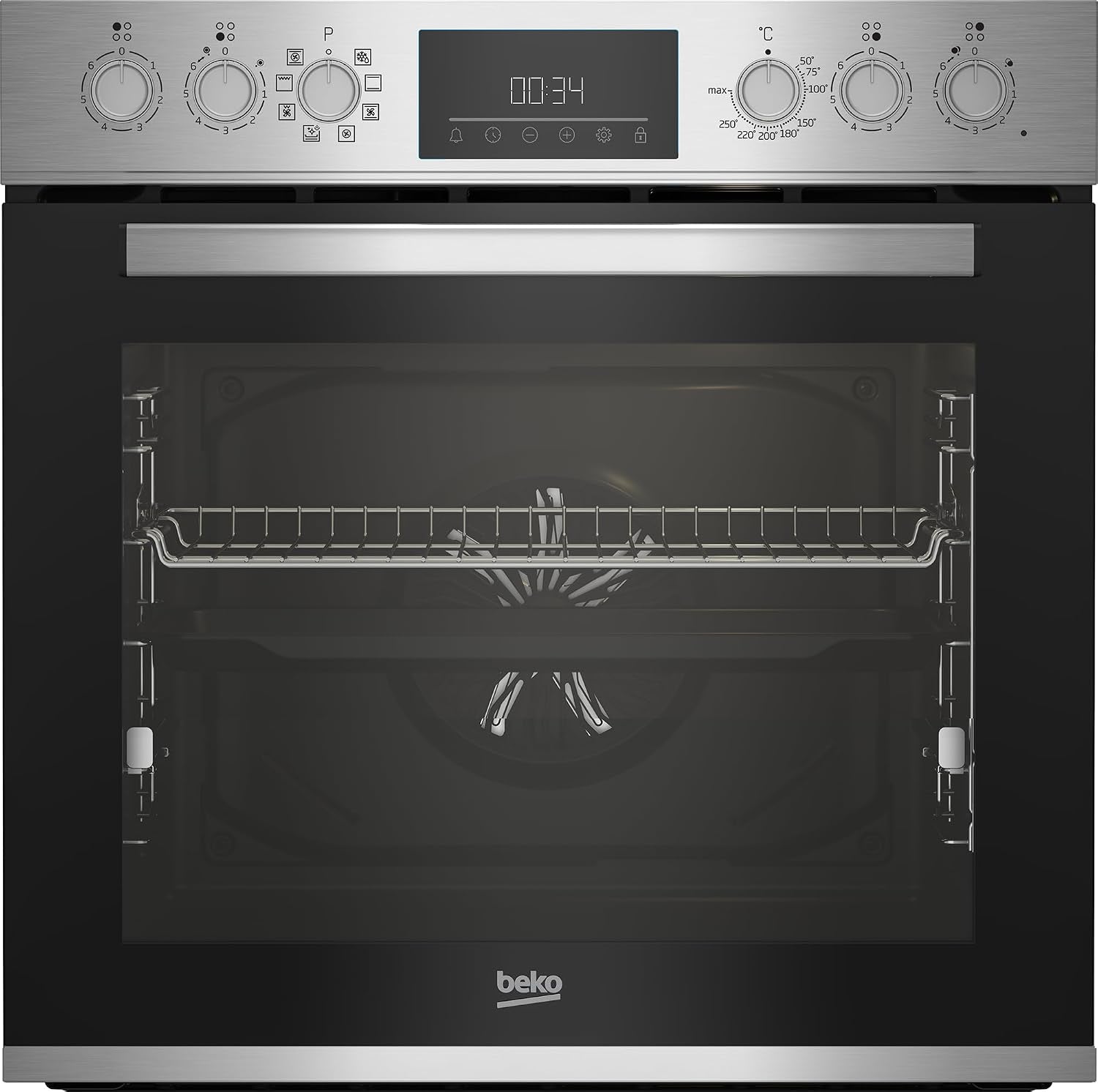 BBUM12328X Aeroperfect Ensemble De Plaques De Cuisson Encastrables En Vitrocéramique 8 Types De Chauffage Fonction Nettoyage Steamshine Acier Inoxydable