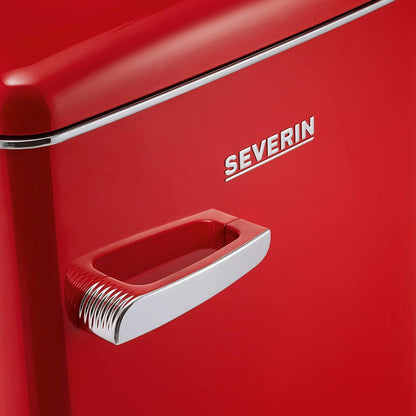 Réfrigérateur Congélateur, Pose Libre, Longueur 55 Cm, 108L, Classe D, 110 Kwh/An, 37 Db, Look Rétro, Rouge, RKS 8830