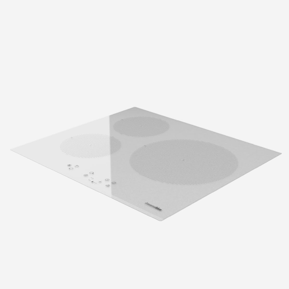 Plaque Induction Blanc 3 Feux | Table De Cuisson Encastrable 3 Foyers | Contrôle Tactile | 7000W, 9 Niveaux De Puissance, Founction Boost