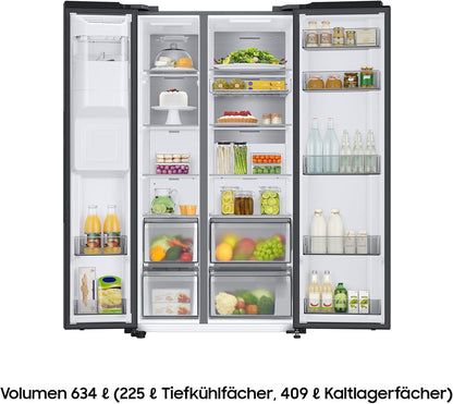RS6GA8521B1/EG Frigo Américain Autoportante 634 L E Noir