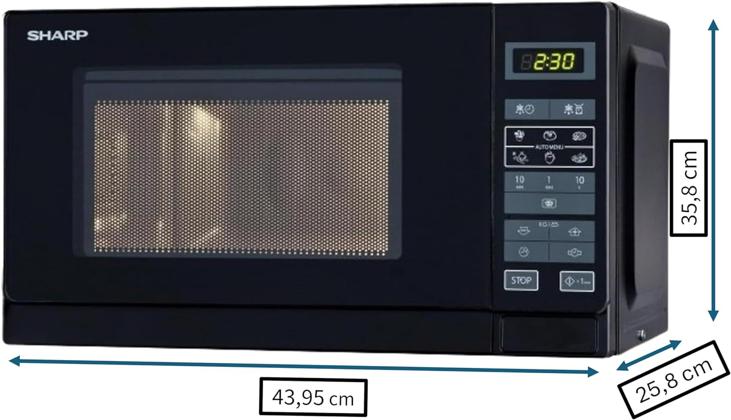 R-242 BKW Micro-Ondes 20 L Noir