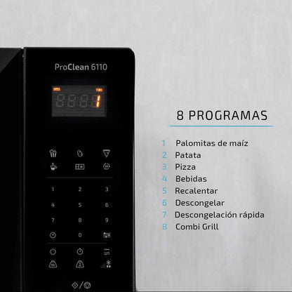 Proclean 6110 Comptoir Micro-Ondes Grill 23 L 800 W Acier Inoxydable