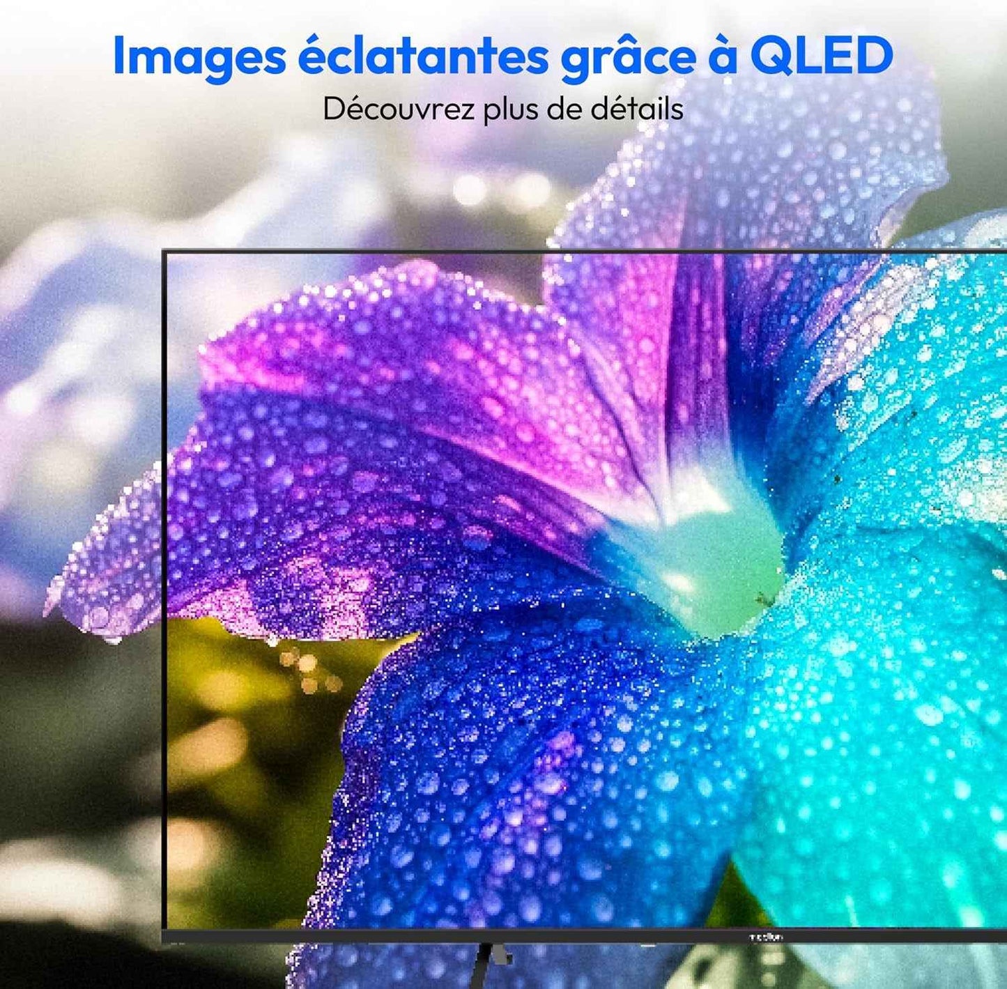 125.7 Cm 50" Téléviseur QLED Ultra HD Smart TV Dolby Vision HDR Dolby Atmos Vida Store Prime Video Disney+ DAZN Hbbtv PVR Bluetooth HD+, MD850602