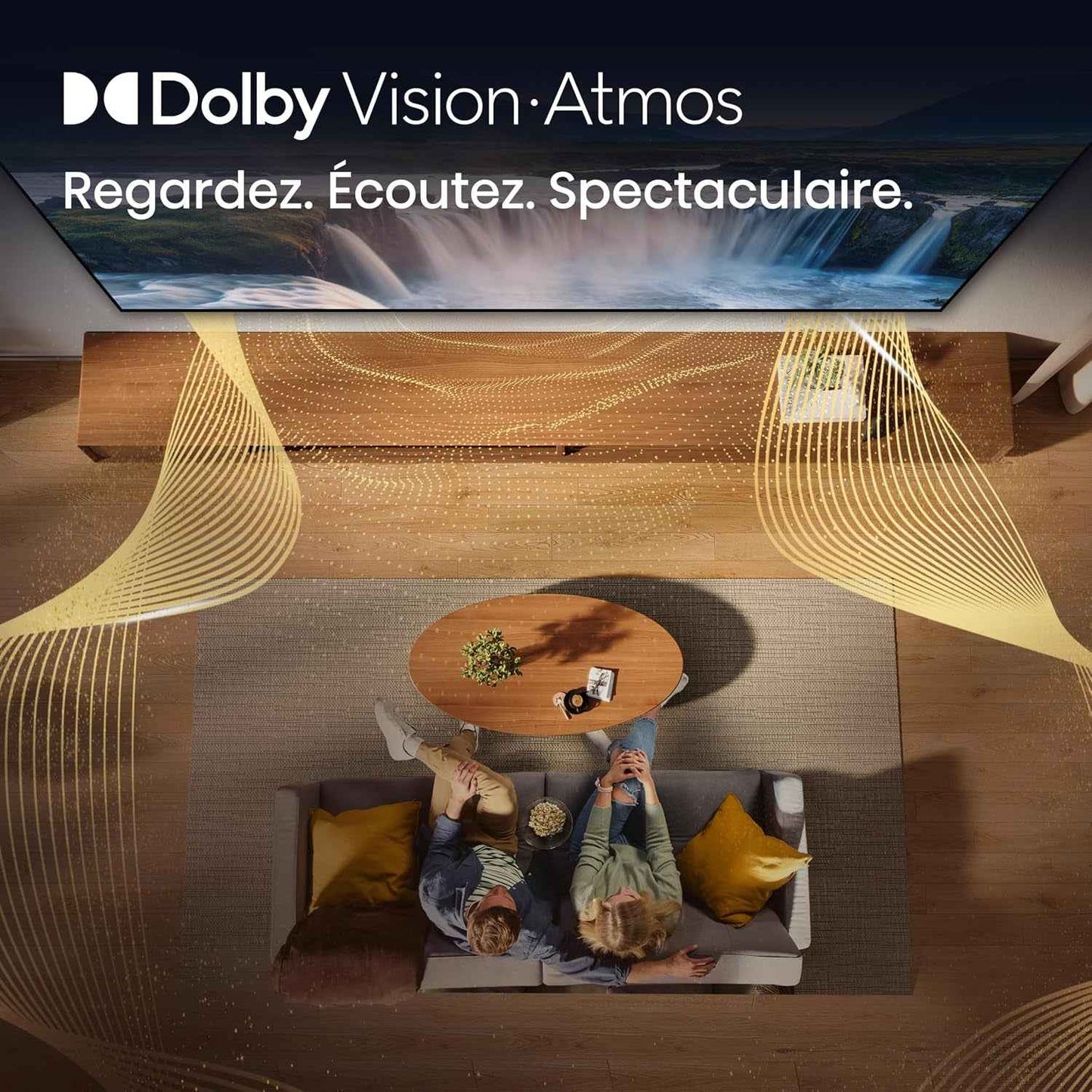 Hisense 50E7DS TV QLED 4K 50" (126 Cm) - Série E7DS - Dolby Vision IQ, 120Hz HSR, Game Mode Plus, Alexa