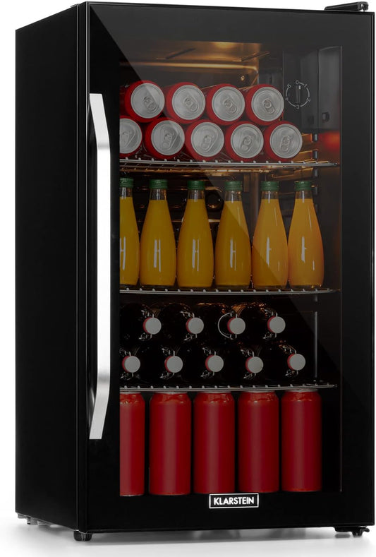 Mini Frigo De Chambre Et Bureau Pour Boisson, Silencieux, Refrigerateur Mini Bar 80L, Pour Camping, Étagères Réglables, Ondulés Pour Le Vin, Cannette, Beer Fridge
