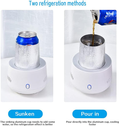 Tasse De Refroidissement De Voiture, Mini Tasse Réfrigérée Portable, Tasse Thermos De Réfrigérateur De Voiture, Refroidisseur De Boissons Électrique Pour Conduite De Bureau À Domicile