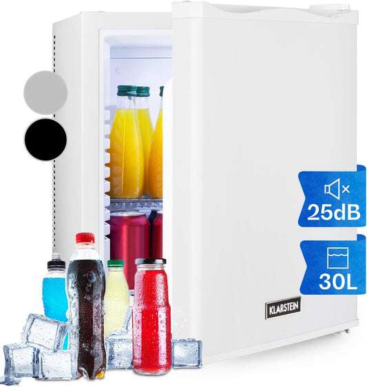 Mini Frigo De Chambre De 30L Pour Snacks Et Boissons, Petit Frigo Top Silencieux, Mini Bar, Petit Réfrigérateur Camping, Mini Frigo Cosmetique, Refrigerateur Avec Étagères Réglables, 5-15°C